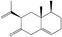 (3R)-3,4,4a,5,6,7-Hexahydro-4aβ,5β-dimethyl-3-isopropenylnaphthalen-2(1H)-one Structure