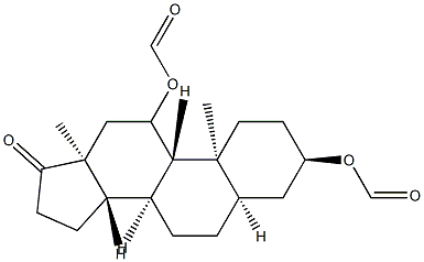 3α,11β-Bis(formyloxy)-5β-androstan-17-one Structure