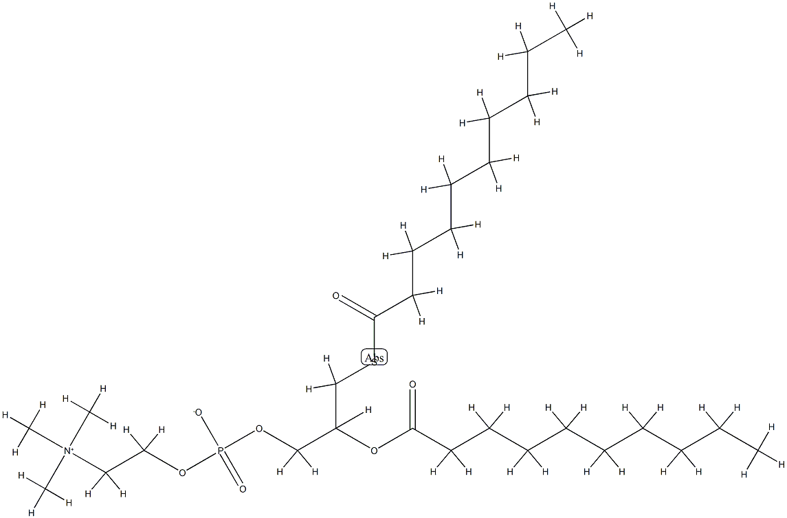 1-(decanoylthio)-2-decanoyl-3-phosphatidylcholine Structure