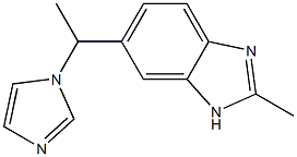 1H-Benzimidazole,5-[1-(1H-imidazol-1-yl)ethyl]-2-methyl-(9CI) Struktur