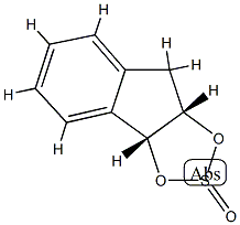 1,2-Indanylenesulfite,(C9H8O2)SO,cis-(6CI) Struktur