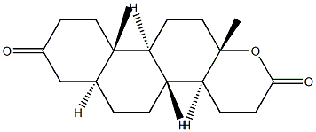 1,2,4,5-tetrahydrotestolactone Struktur