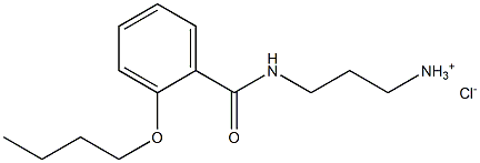 N-(3-アミノプロピル)-2-ブトキシベンズアミド·塩酸塩 化学構造式