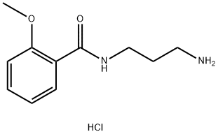 N-(3-アミノプロピル)-2-メトキシベンズアミド·塩酸塩 化学構造式