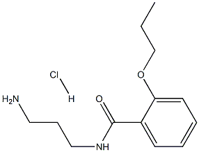 N-(3-アミノプロピル)-2-プロポキシベンズアミド·塩酸塩 化学構造式