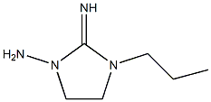 1-Imidazolidinamine,2-imino-3-propyl-(9CI),781600-69-9,结构式