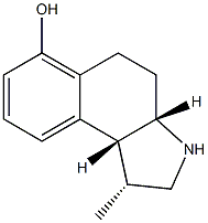 1H-Benz[e]indol-6-ol,2,3,3a,4,5,9b-hexahydro-1-methyl-,(1R,3aS,9bR)-rel-(9CI) 化学構造式