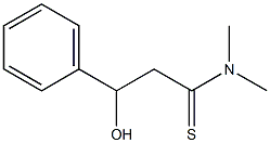 Benzenepropanethioamide,  -bta--hydroxy-N,N-dimethyl- Structure