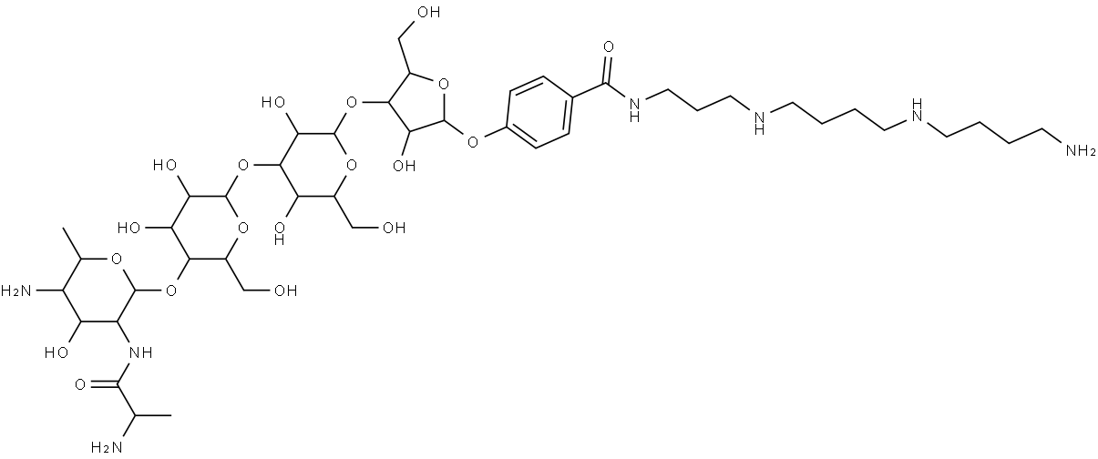 糖精脒菌素 C 结构式