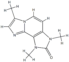 2H-Diimidazo[1,2-a:4,5-c]pyridin-2-one,1,3-dihydro-1,3,7-trimethyl-(9CI) Structure