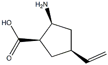 Cyclopentanecarboxylic acid, 2-amino-4-ethenyl-, (1R,2S,4S)-rel- (9CI) Structure