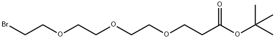 溴代-三聚乙二醇-丙酸叔丁酯, 782475-37-0, 结构式