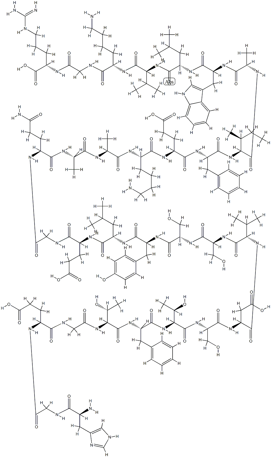 アルビグルチド（遺伝子組換え） 化学構造式