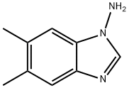 1H-Benzimidazol-1-amine,5,6-dimethyl-(9CI) Structure