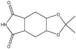 4H-1,3-Dioxolo[4,5-f]isoindole-5,7(3aH,6H)-dione,tetrahydro-2,2-dimethyl-(9CI) Structure