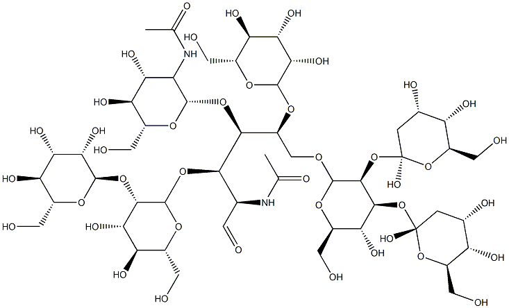 mannosyl(6)-N-acetylglucosamine(2) Structure