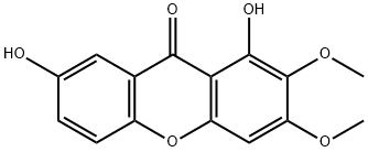 1,7-dihydroxy-2,3-dimethoxyxanthone Structure