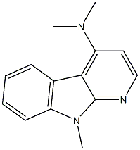 9H-Pyrido[2,3-b]indol-4-amine,N,N,9-trimethyl-(9CI) Structure