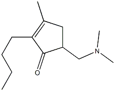 2-Cyclopenten-1-one,2-butyl-5-[(dimethylamino)methyl]-3-methyl-(9CI) Structure