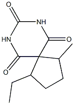 7,9-Diazaspiro[4.5]decane-6,8,10-trione,1-ethyl-4-methyl-(5CI) Structure