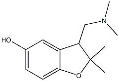 5-Benzofuranol,3-[(dimethylamino)methyl]-2,3-dihydro-2,2-dimethyl-(9CI) Structure