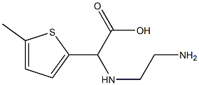2-Thiopheneaceticacid,alpha-[(2-aminoethyl)amino]-5-methyl-(9CI) Structure