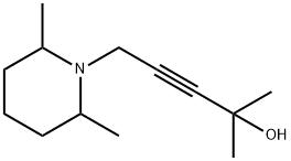 3-Pentyn-2-ol,5-(2,6-dimethyl-1-piperidinyl)-2-methyl-(9CI) Struktur