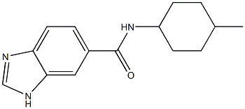 1H-Benzimidazole-5-carboxamide,N-(4-methylcyclohexyl)-(9CI) Structure
