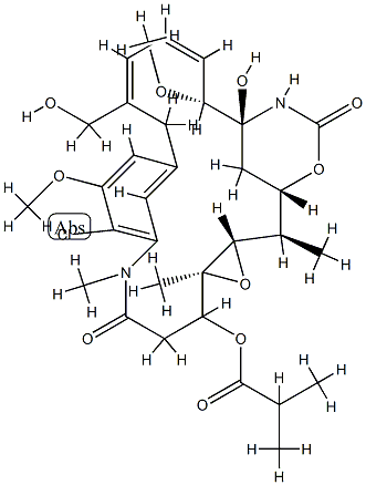 Maytansine, 2-de(acetylmethylamino)-30-hydroxy-2-methyl- Struktur
