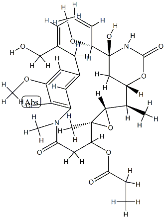 Maytansine, 2-de(acetylmethylamino)-30-hydroxy- Structure