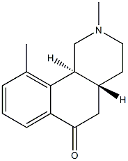 Benz[h]isoquinolin-6(2H)-one, 1,3,4,4a,5,10b-hexahydro-2,10-dimethyl-, (4aR,10bS)-rel- (9CI) Struktur