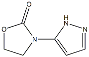 2-Oxazolidinone,3-(1H-pyrazol-3-yl)-(9CI) Struktur