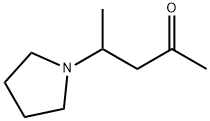 2-Pentanone,4-(1-pyrrolidinyl)-(9CI) Struktur