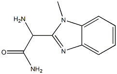 1H-Benzimidazole-2-acetamide,alpha-amino-1-methyl-(9CI) Struktur