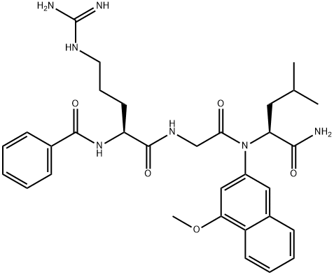 Bz-Arg-Gly-Leu-4MβNA · HCl Structure