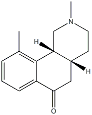 Benz[h]isoquinolin-6(2H)-one, 1,3,4,4a,5,10b-hexahydro-2,10-dimethyl-, (4aR,10bR)-rel- (9CI) Structure