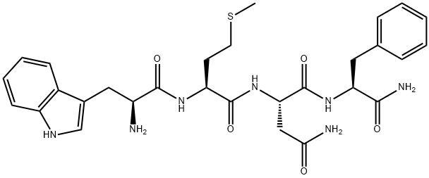 H-Trp-Met-Asn-Phe-NH2 Structure