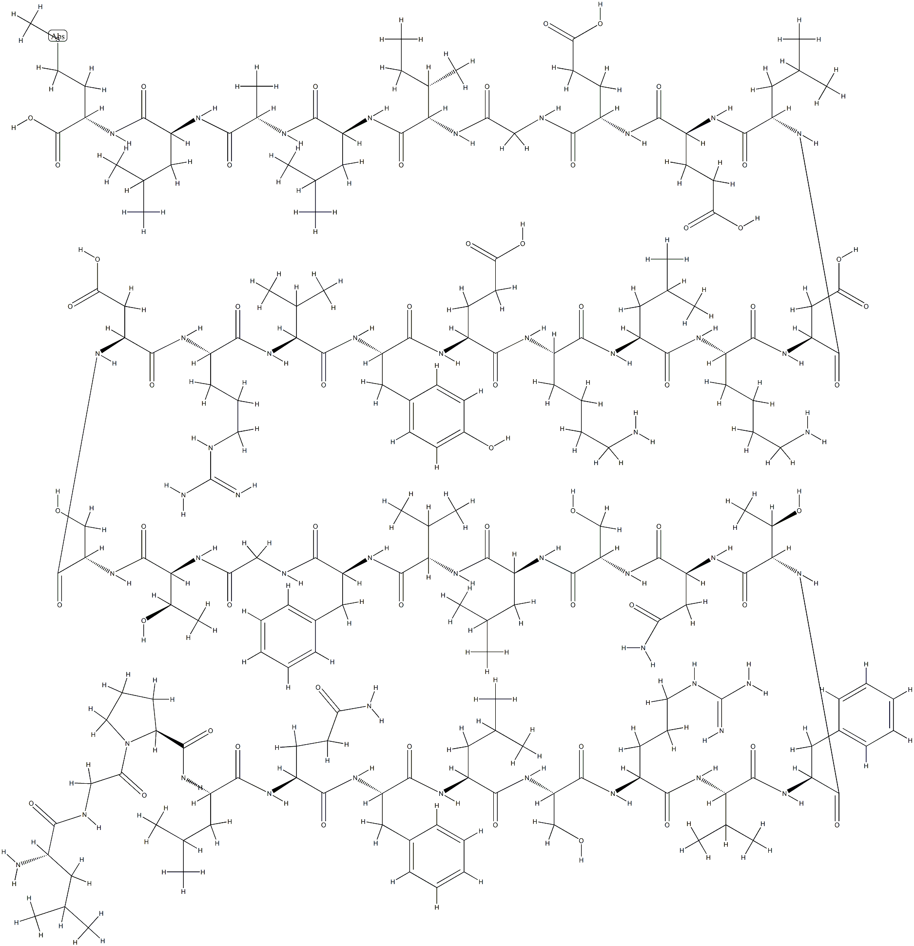 somatotropin fragment 87-124 Structure