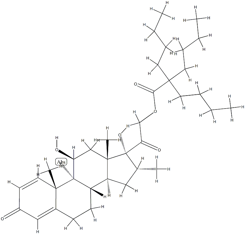 dexamethasone 21-tributylacetate Structure