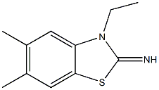 2(3H)-Benzothiazolimine,3-ethyl-5,6-dimethyl-(9CI) Structure