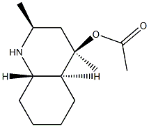 4-Quinolinol,decahydro-2,4-dimethyl-,acetate(ester),(2alpha,4alpha,4abta,8aalpha)-(9CI) Structure