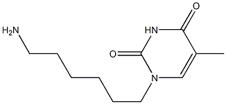 2,4(1H,3H)-Pyrimidinedione,1-(6-aminohexyl)-5-methyl-(9CI)|