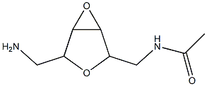 D-Galactitol,  1-(acetylamino)-6-amino-2,5:3,4-dianhydro-1,6-dideoxy-  (9CI) Structure