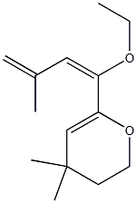 2H-Pyran,6-[(1E)-1-ethoxy-3-methyl-1,3-butadienyl]-3,4-dihydro-4,4-dimethyl-(9CI) Structure