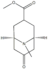 9-Azabicyclo[3.3.1]nonane-3-carboxylicacid,9-methyl-7-oxo-,methylester,(3-exo)-(9CI),790663-49-9,结构式