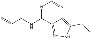 1H-Pyrazolo[4,3-d]pyrimidin-7-amine,3-ethyl-N-2-propenyl-(9CI),790666-52-3,结构式