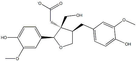 Lariciresinol acetate Struktur