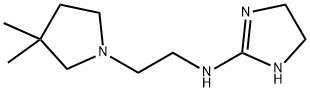1H-Imidazol-2-amine,N-[2-(3,3-dimethyl-1-pyrrolidinyl)ethyl]-4,5-dihydro-(9CI) 结构式