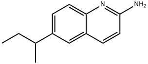 2-Quinolinamine,6-(1-methylpropyl)-(9CI) 结构式