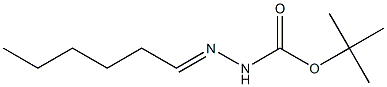 N'-Hexylidene-hydrazinecarboxylic acid tert-butyl ester Structure